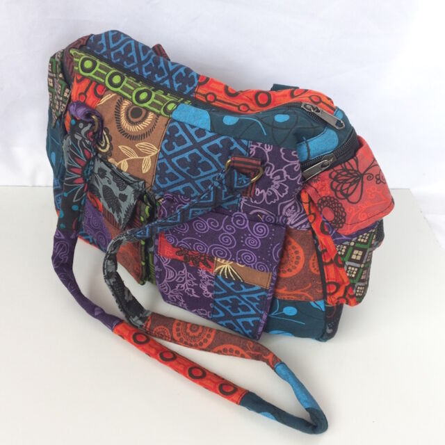 Many Patches Cotton Office Bag