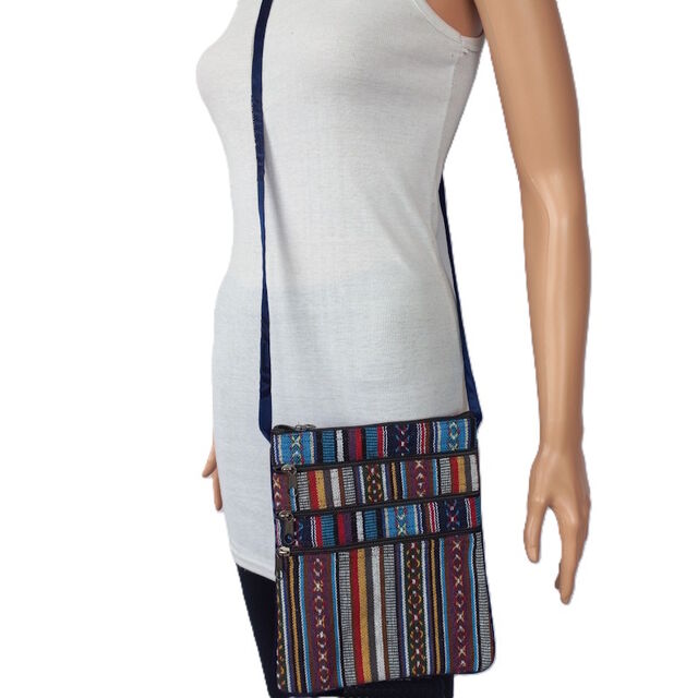 Five Zipper Cotton Bag