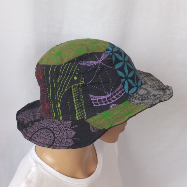 Printed Patchwork Hat
