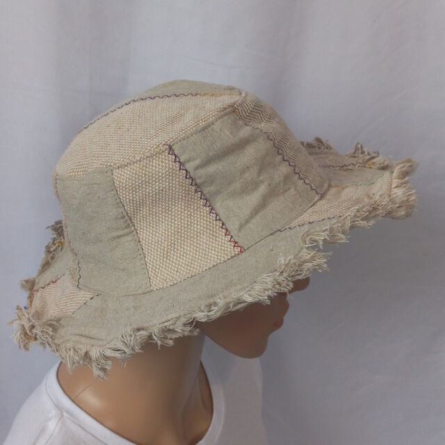 Hemp & Cotton Patchwork Hat