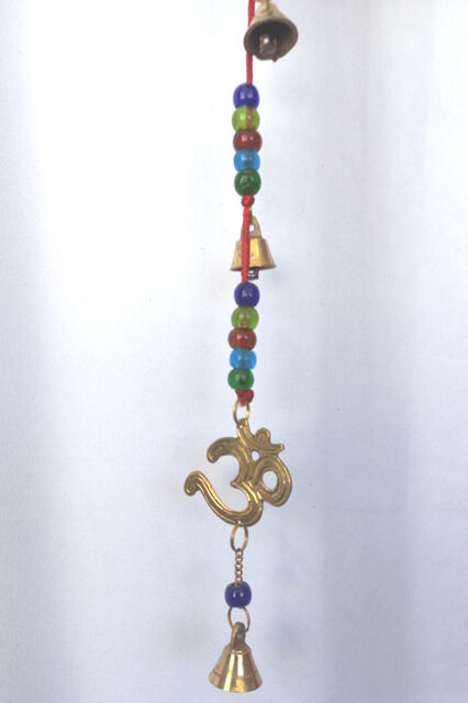 Om Brass on Beaded Cord