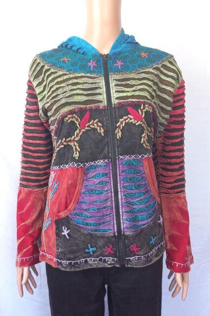 Razor-cut Jacket with Embroidery