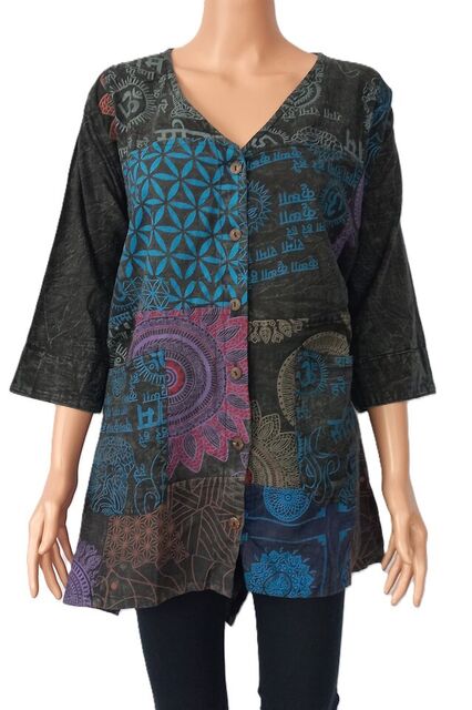 Patchwork Loose Top