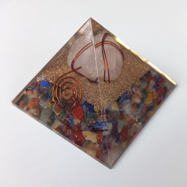 Wire-wrap Orgonite Gemstone Pyramid