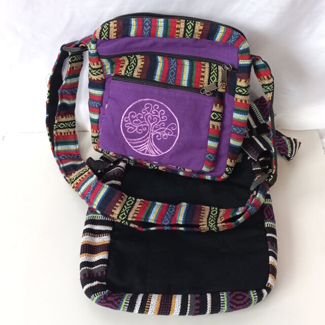 Square Cotton Shoulder Bag