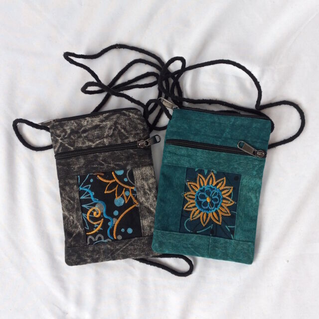 Stonewashed Small Cotton Bag