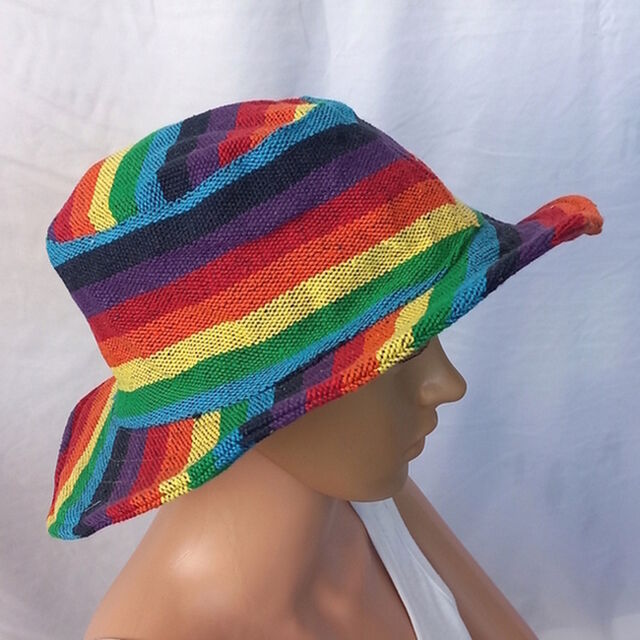 Summer Rainbow Cotton Hat