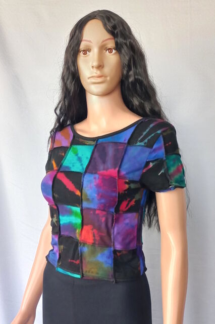 Dahlia Tie Dye Patchwork Top