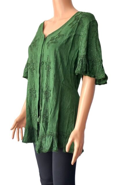 Short Sleeve Renaissance Blouse