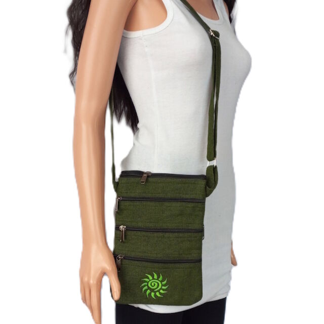 Five Zipper Cotton Bag