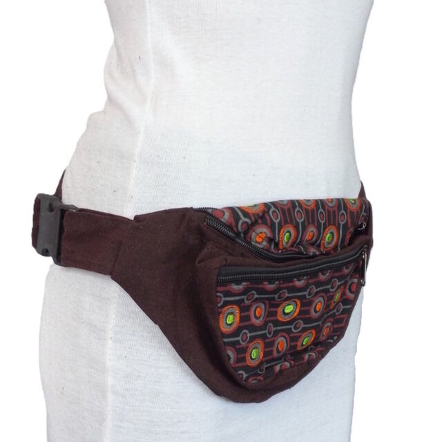 Print Embroidery Belt Bag