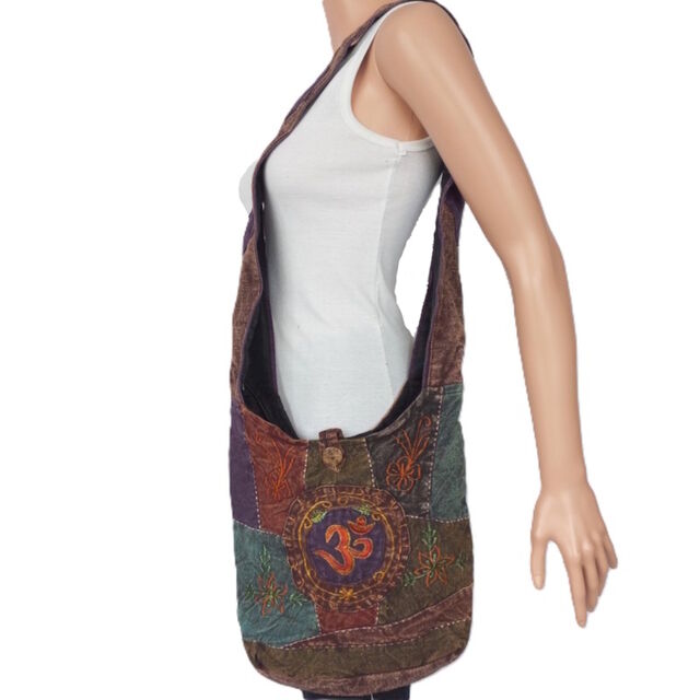 OM Embroidery Cotton Bag