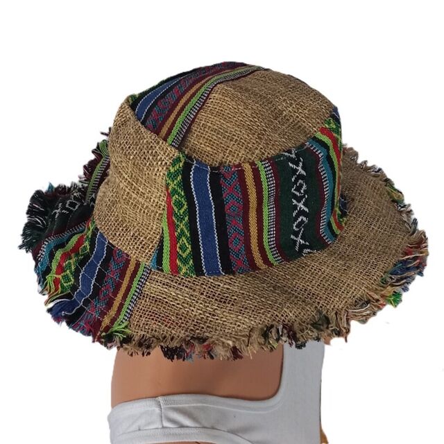 Hemp Cotton Patchwork Hat