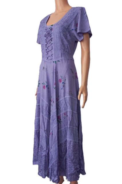 Cap Sleeve Flower Dress