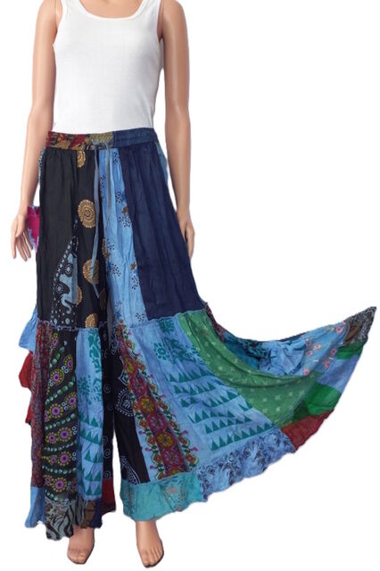 Palazzo Patchwork Pants