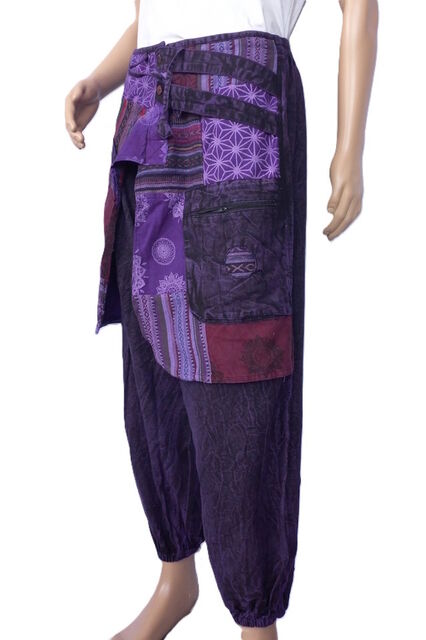Stonewashed Aladdin Pants
