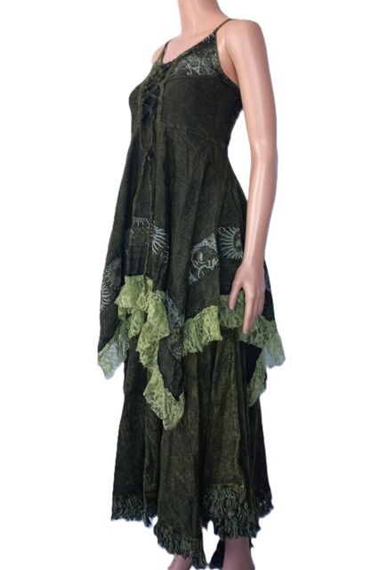 Corset Top and Tassle Skirt Combo