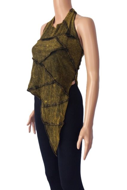 Stonewashed Halter Top