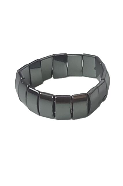 Hematite Flat Cube Bracelet